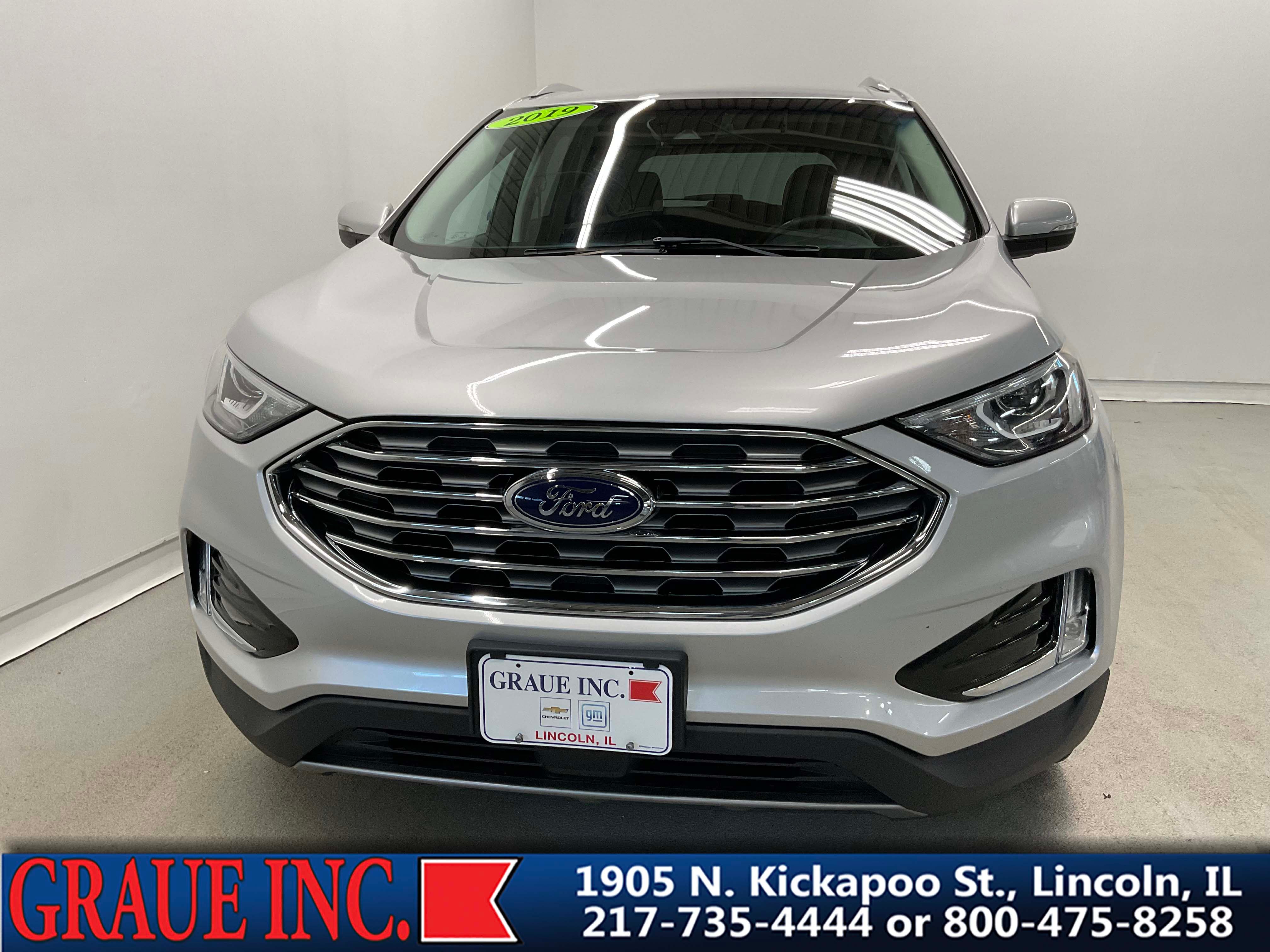 Used 2019 Ford Edge SEL with VIN 2FMPK4J96KBC44827 for sale in Lincoln, IL