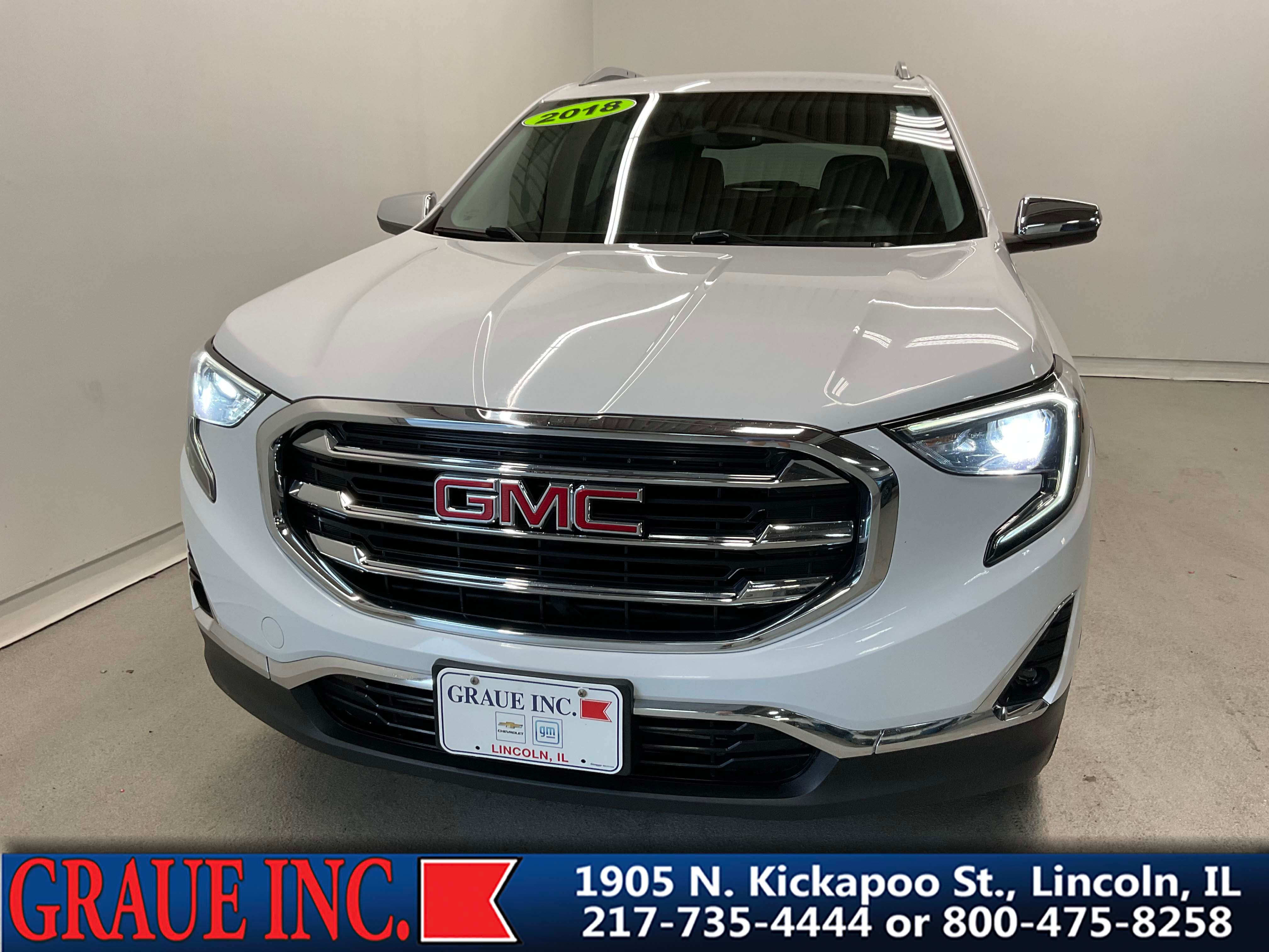 Used 2018 GMC Terrain SLT with VIN 3GKALVEV9JL370935 for sale in Lincoln, IL
